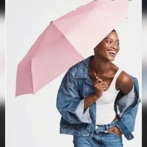 VS Pink & White Striped Umbrella